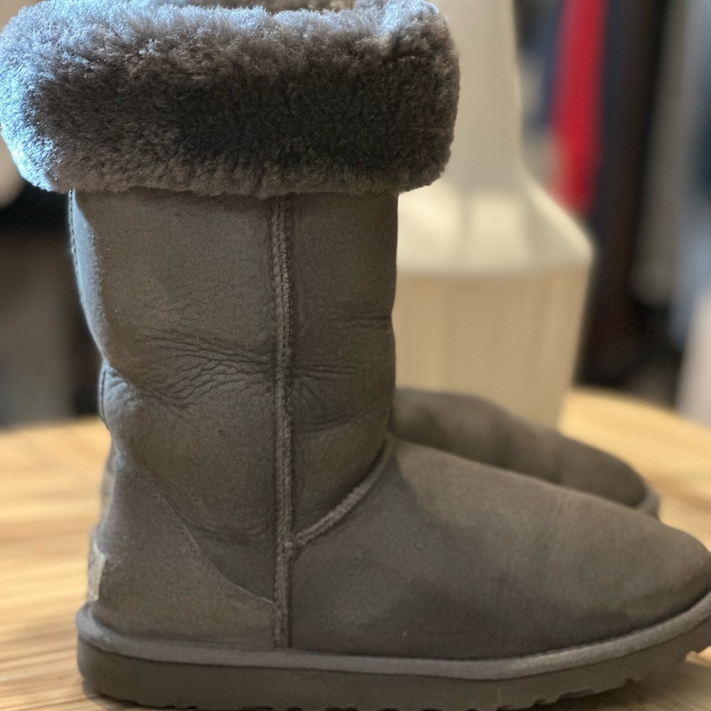 UGG Australia Classic Tall Boots - Dark Gray - Picture 3 of 8
